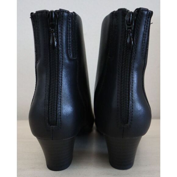 Clarks 261-67841 Women's Sz 7.5M Black Leather Teresa Ankle Boots - Picture 3 of 9